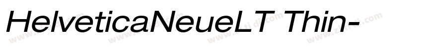 HelveticaNeueLT Thin字体转换